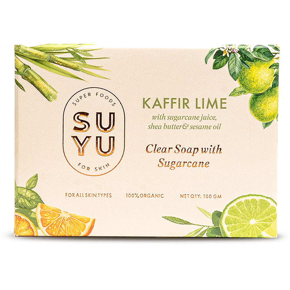 Kaffir Lime Clear Soap with Sugarcane