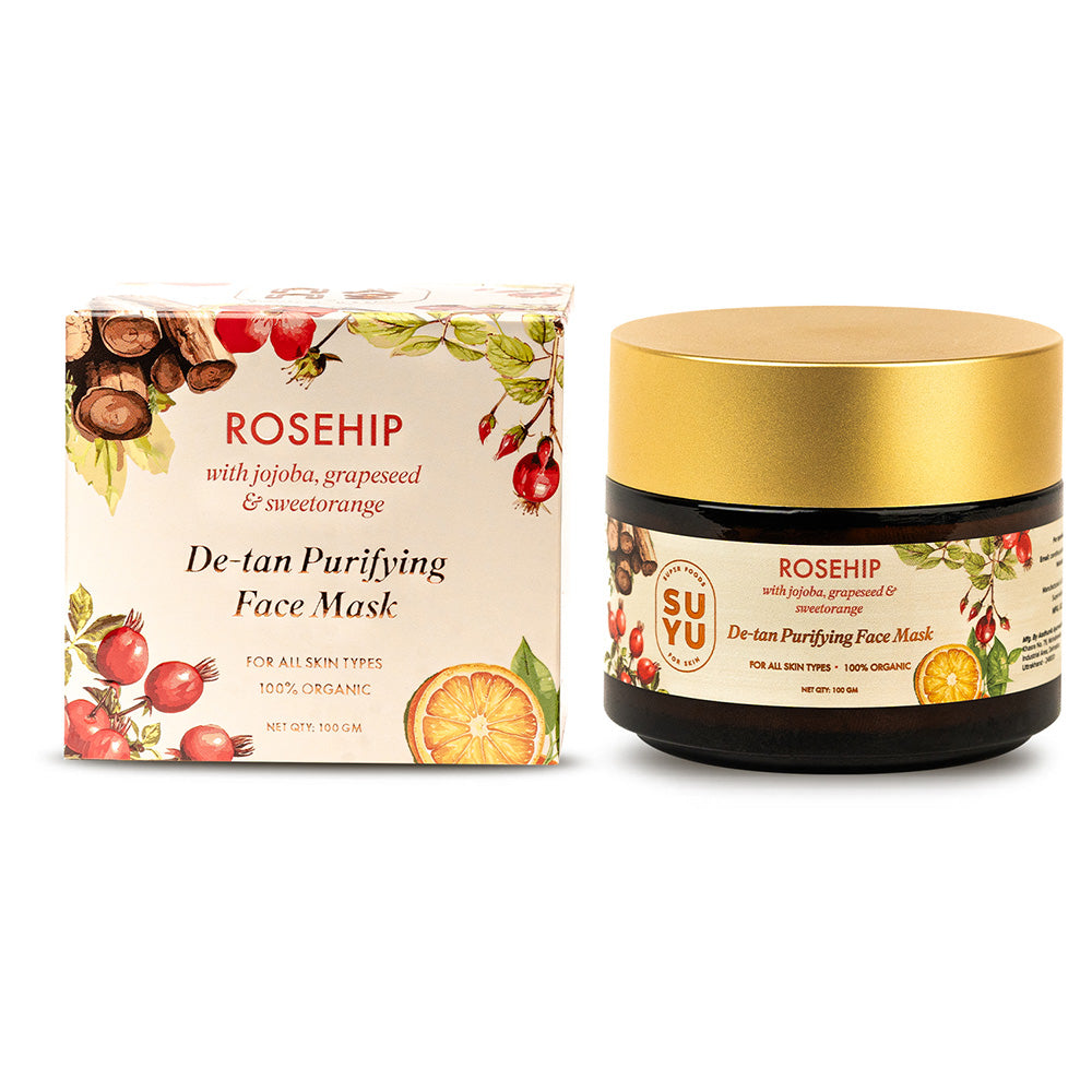 Rosehip De-Tan Purifying Face Mask